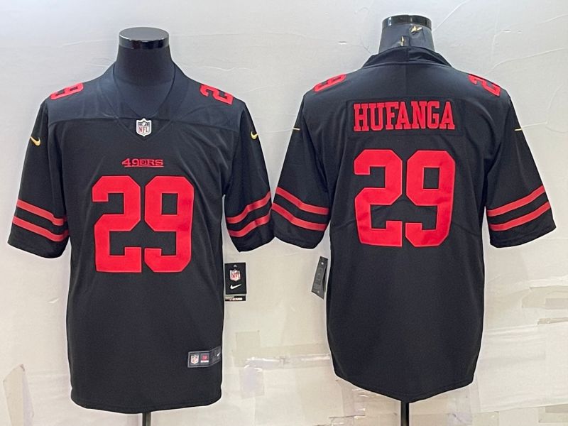 Men San Francisco 49ers #29 Hufanga Black 2022 Nike Limited Vapor Untouchable NFL Jersey->women nfl jersey->Women Jersey